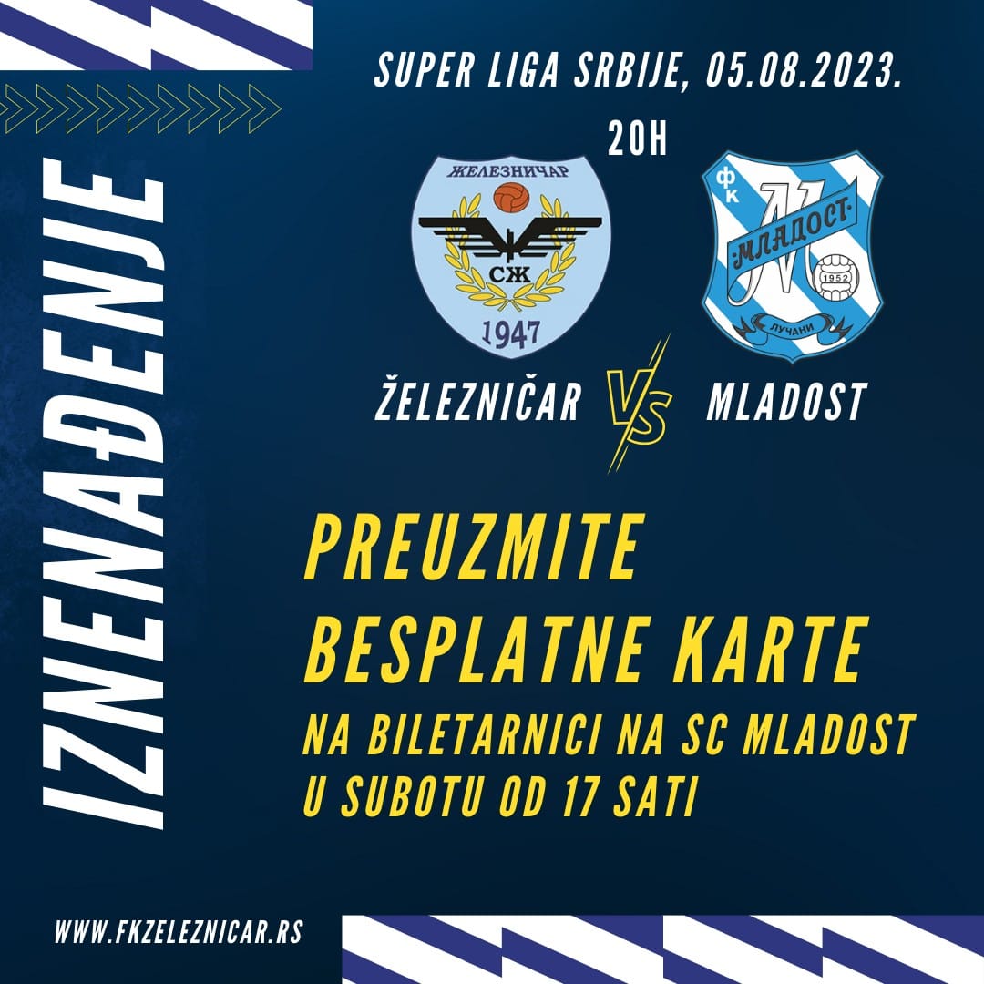 Žrebom izabrani parovi u Superligi: FK Železničar protiv Napretka u prvom  kolu