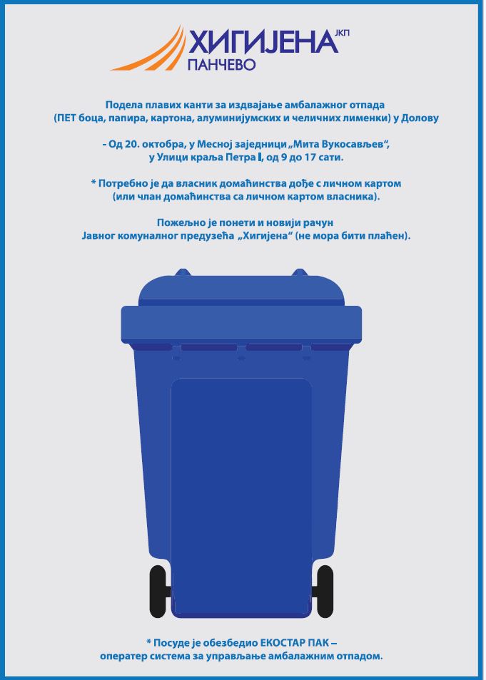 Plakat plave kante Dolovo