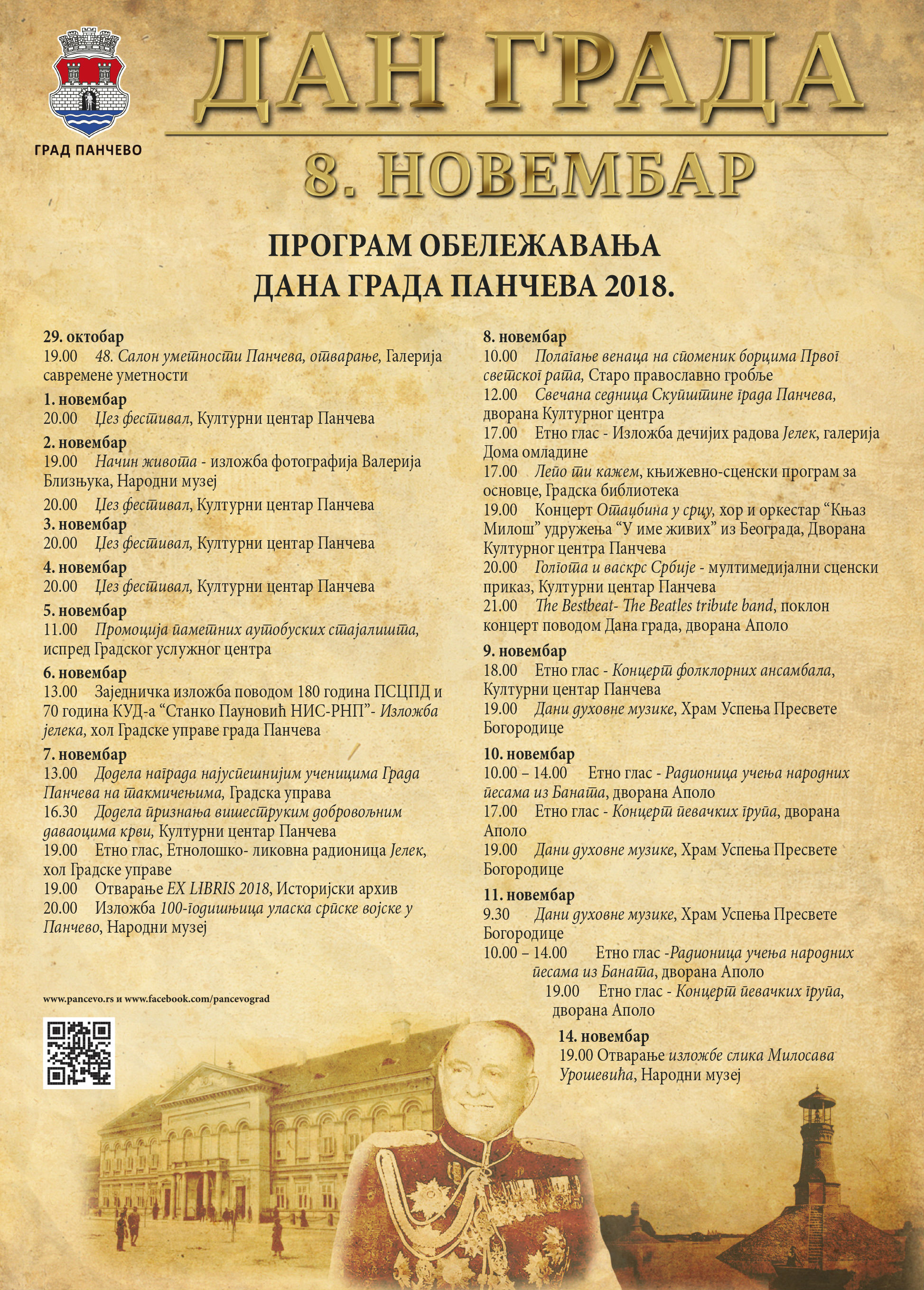 Plakat za Dan grada Pancevo