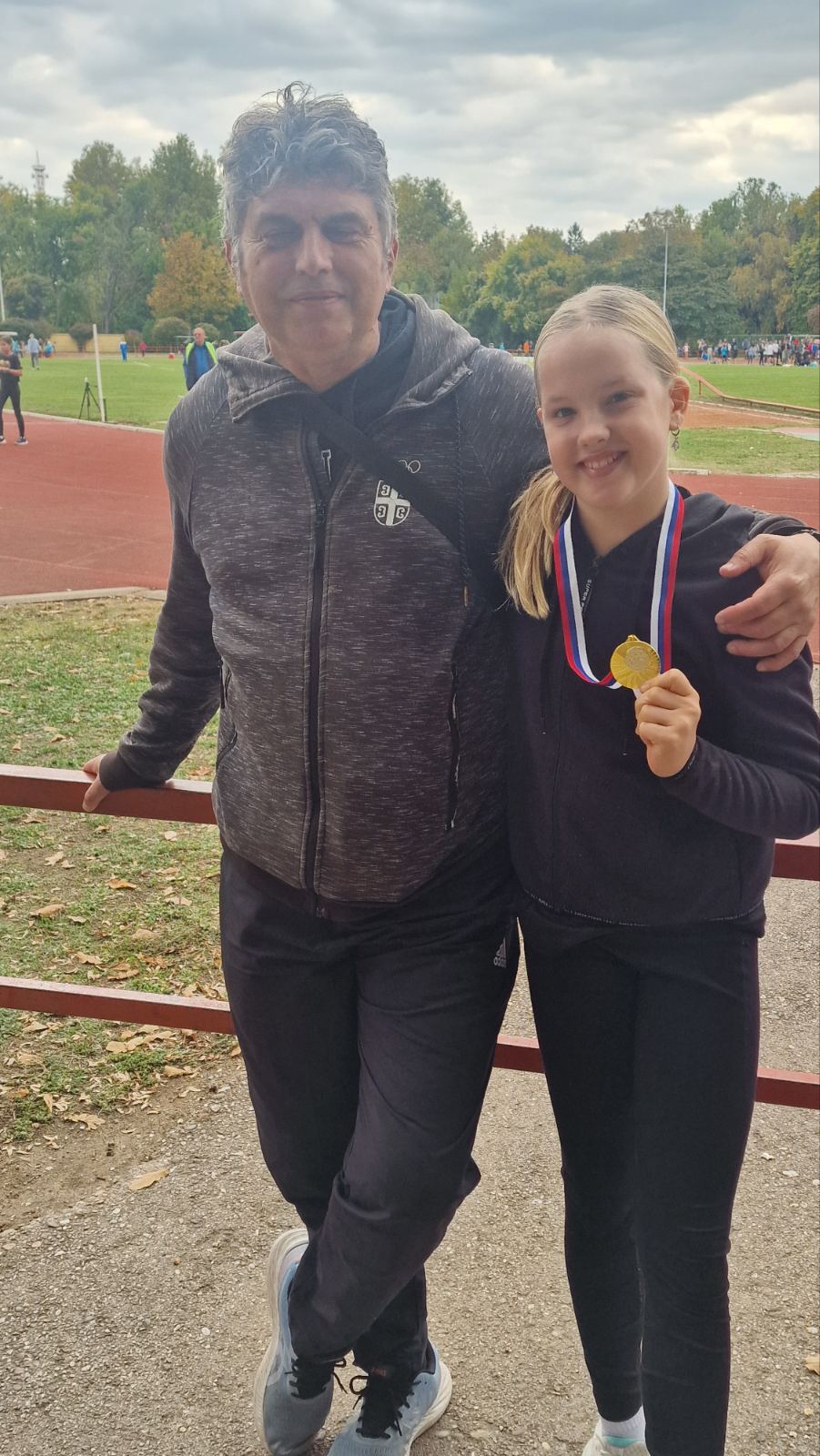 Una Vojvodić sa trenerom