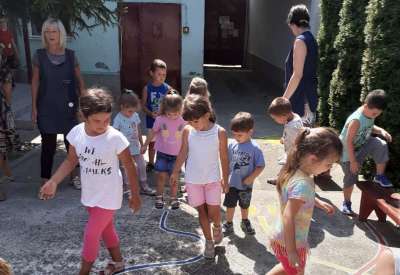 Tokom avgusta deca u vrtiću Kekec najviše se igraju u dvorištu