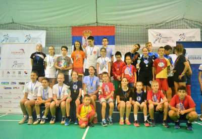 Učesnici 18. badminton turnira “Trofej Beograda