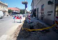 Radovi na postavljanju gasne mreže u centru Pančeva