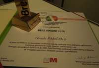 Pančevo je dobitnik priznanja “BEES AWARD 2015”