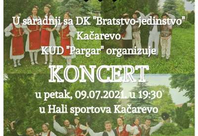 KUD Pargar održaće koncert u Kačarevu