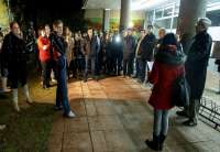 Protest novinara i građana održan je večeras i u Pančevu