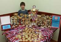 Marko je u dosadašnjoj karijeri osvojio više od 100 pehara i medalja iz šaha i stonog tenisa