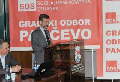 Srđan Miković, predsednik GO SDS Pančevo pozvao je građane da 24. aprila na lokalnim izborima na glasačkom listiću zaokruže listu broj 7 – “SDS - Srđan Miković”