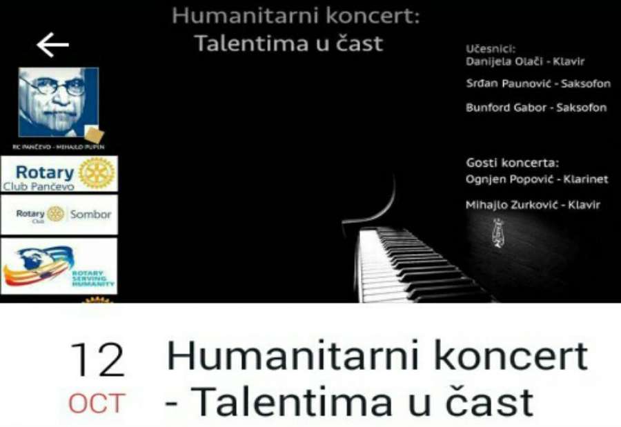 Humanitarni koncert “Talentima u čast”