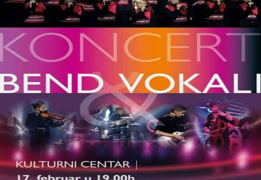 Bend i Vokali nastupiće na koncertu u Pančevu 17. februara u 19 sati u Kulturnom centru Pančevo