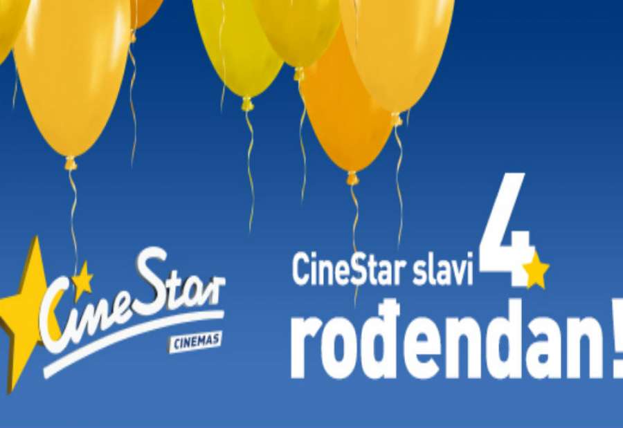 Cinestar bioskopi proslavljaju 4. rođendan