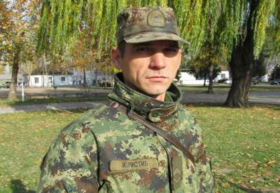 Stariji vodnik Ivan Ristić, komandir streljačkog voda u 11. pešadijskom bataljonu Prve brigade