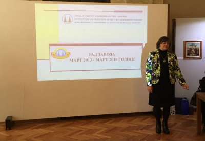 Jasmina Vujović, v.d. direktora Zavoda, predstavila je rad ove ustanove u proteklih pet godina