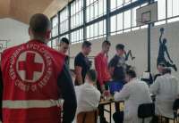 Akcija dobrovoljnog davanja krvi u srednjoj Mašinskoj školi Pančevo