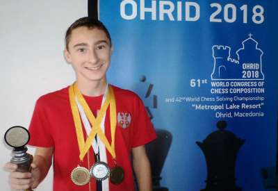 Ilija Serafimović (14 godina), takmičar iz Pančeva