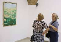 Izložba je postavljena u Galeriji savremene umetnosti Pančevo
