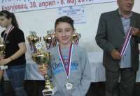Ilija Serafimović (11) iz Pančeva odbranio je titulu državnog prvaka u rešavanju šahovskih problema