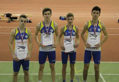 Srebrna medalja u štafeti 4x400m u sastavu Mihailov Stefan, Mladen Mitrić, Stevšić Strahinja i Božanić Ivan