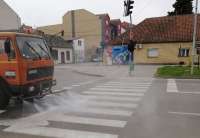 Dezinfekcija ulica u gradu i selima