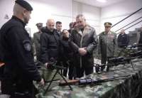 Potpredsednik Vlade Rusije Dmitrij Rogozin posetio je danas Specijalnu brigadu u Pančevu