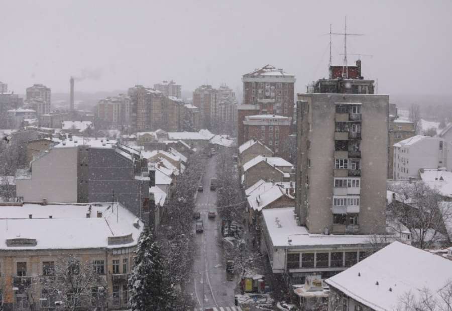 Grad Pančevo zimi