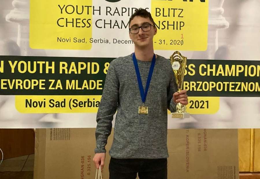 Ilija Serafimović iz Pančeva šampion je Evrope u rešavanju šahovskih problema za mlade do 18 godina
