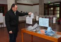 Miloš Markov, predsednik Opštine Opovo glasao je na svom biračkom mestu