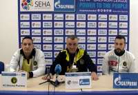 Ivan Petković, Slobodan Damjanov, Stefan Šaponjić na konferenciji za novinare Rukometnog kluba Dinamo Pančevo