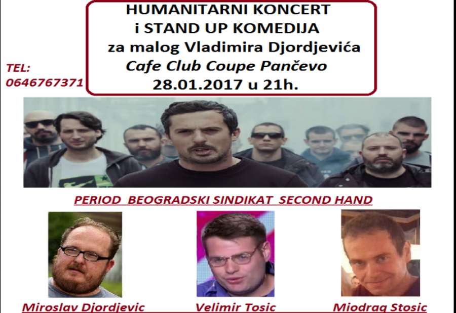 Koncert će početi u subotu, 28. januara u 21 sat u kafe klubu Kupe u Pančevu