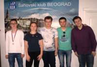 Juniori Srbije i Rusije (Ilija Serafimović na slici je prvi sleva)
