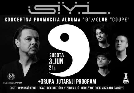 Promocija albuma „9“ benda „Sivi“ 3. juna u Pančevu