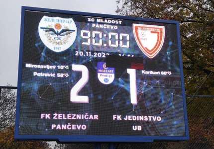 FK Železničar pobedio FK Jedinstvo sa 2:1
