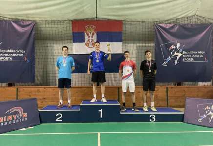 Pančevac Mihajilo Vig dvostruki juniorski prvak Srbije u badmintonu