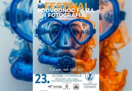 Međunarodni festival podvodnog filma i fotografije u Pančevu: Izložba i projekcije od 18. do 31. marta