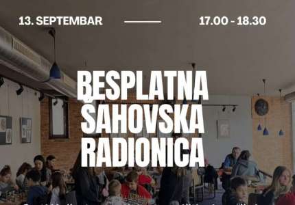 Besplatna šahovska radionica 13. septembra u Pančevu
