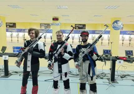 Aleksa Rakonjac seniorski šampion Srbije puškom, Pančevo 1813 vicešampion pištoljem