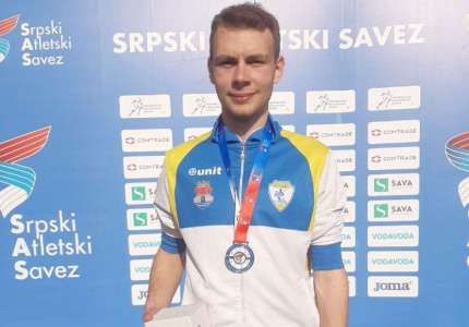 AK Dinamo: Strahinja Stevšić vicešampion Srbije u trci na 10 km