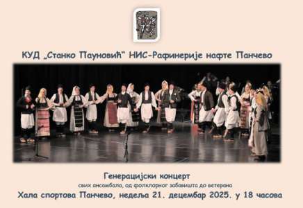 Generacijski koncert svih ansambala KUD „Stanko Paunović“ u Pančevu