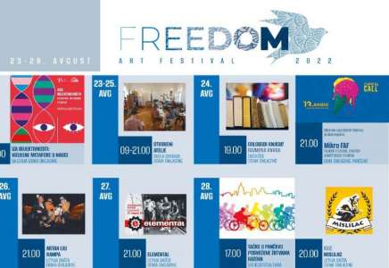 “Freedom art festival” u Pančevu od 23. do 28. avgusta