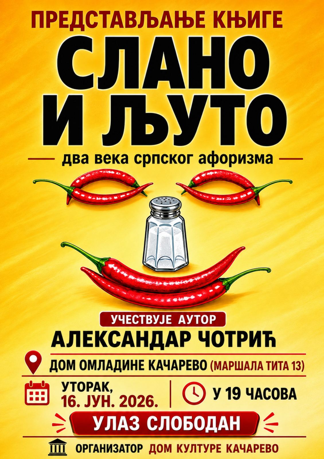 plakat SLANO I LJUTO Čotrić