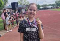 Una Vojvodić osvojila je 1. mesto i zlatnu medalju u bacanju vorteksa daljinom od 39,20m