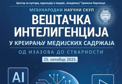 Ovaj naučni skup predstavlja značajan forum za razmenu ideja, iskustava i naučnih saznanja o primeni veštačke inteligencije u savremenim medijima, posebno u oblasti stvaranja i uređivanja medijskih sadržaja