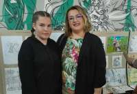 Milica Petrović i njena nastavnica srpskog iz &scaron;kole u Dolovu, Nata&scaron;a Jovanov Dragosavac